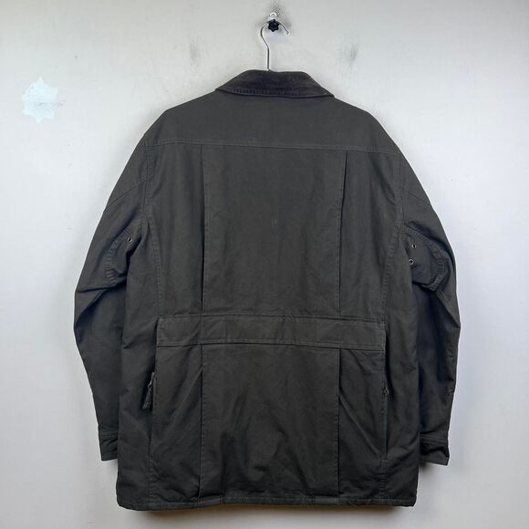 Orvis Men's Heritage Field Coat Brown Barn Wax Jacket Size L - Picture 2 of 8